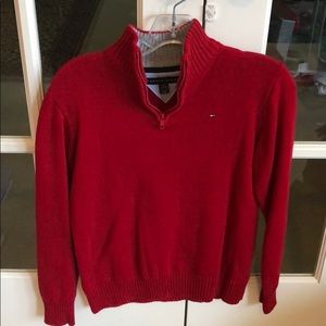 Tom Hilfiger Boys quarter zip sweater